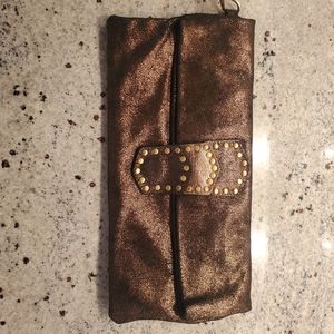 Arden B Metallic Wristlet/Clutch